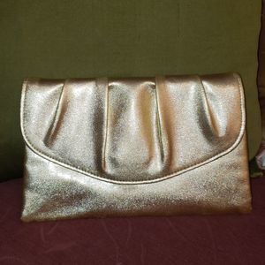 Stunning Metallic Gold Clutch Purse